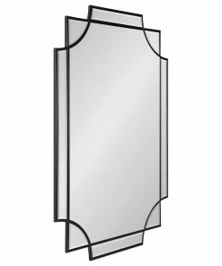Best Pirce ❤️ Uniek Minuette Decorative Framed Wall Mirror, Black 24x36 🌟