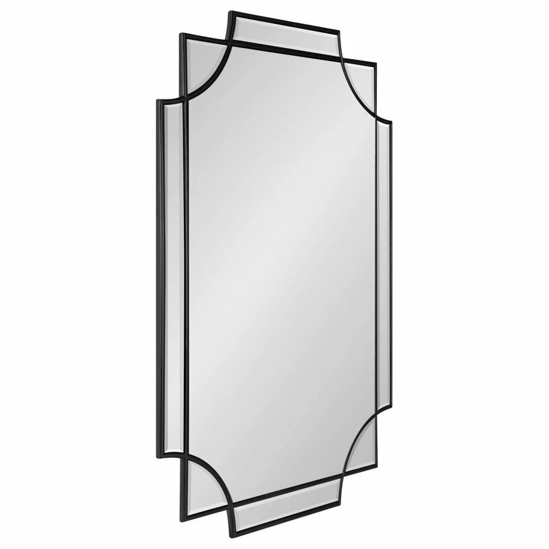 Best Pirce โค๏ธ Uniek Minuette Decorative Framed Wall Mirror, Black 24x36 ๐