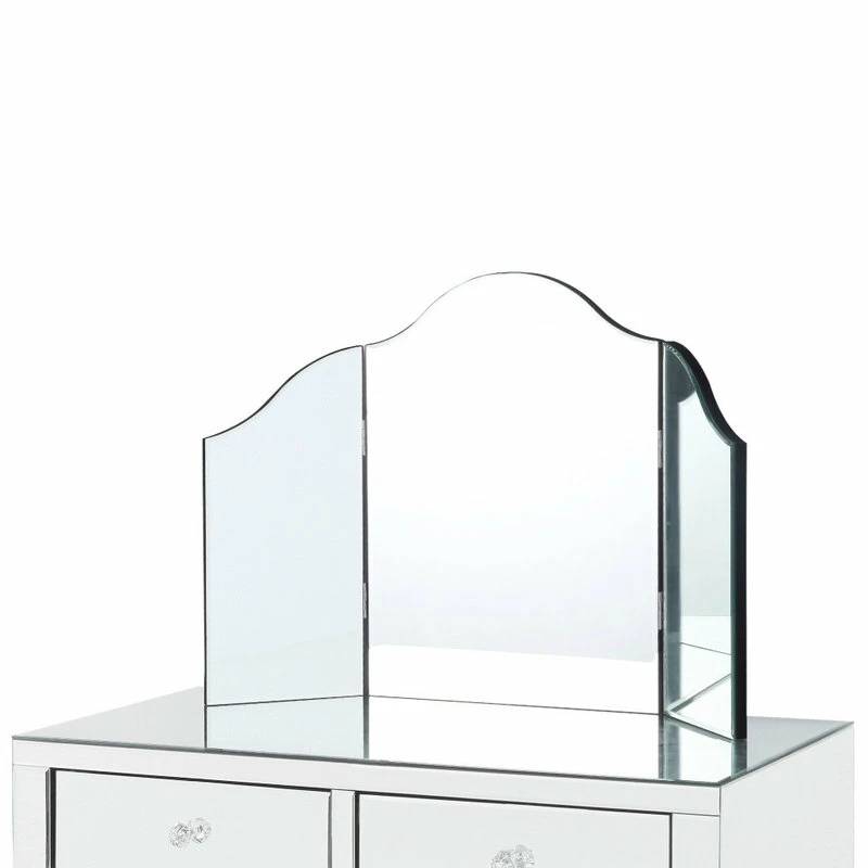Wholesale โ๏ธ Inspired Home Verina Frameless Modern Contemporary Tri-fold Tabletop Vanity Mirror, No Color ๐ฏ - Image 4