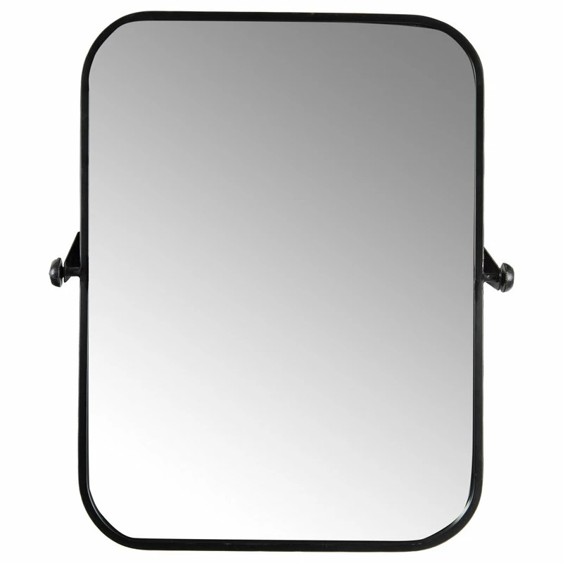 Discount ๐ CREATIVE CO-OP Metal Framed Pivoting Wall Mirror, Black โ