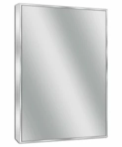 Best Sale 🤩 Head West, Inc. Head West Spectrum Brushed Nickel Framed Wall Vanity Mirror - 24 X 30 ⌛