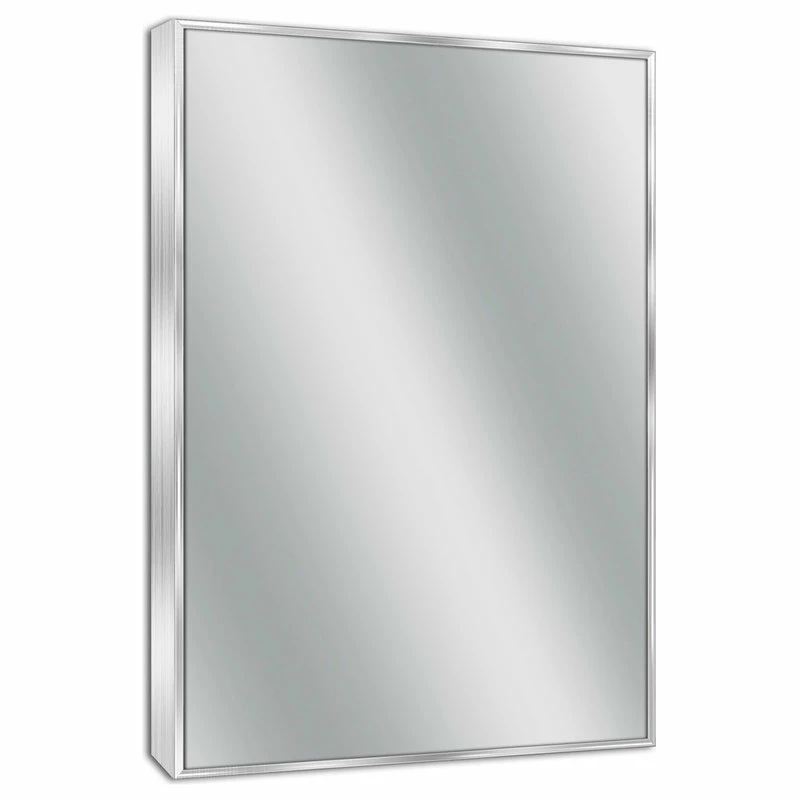 Best Sale ๐คฉ Head West, Inc. Head West Spectrum Brushed Nickel Framed Wall Vanity Mirror - 24 X 30 โ
