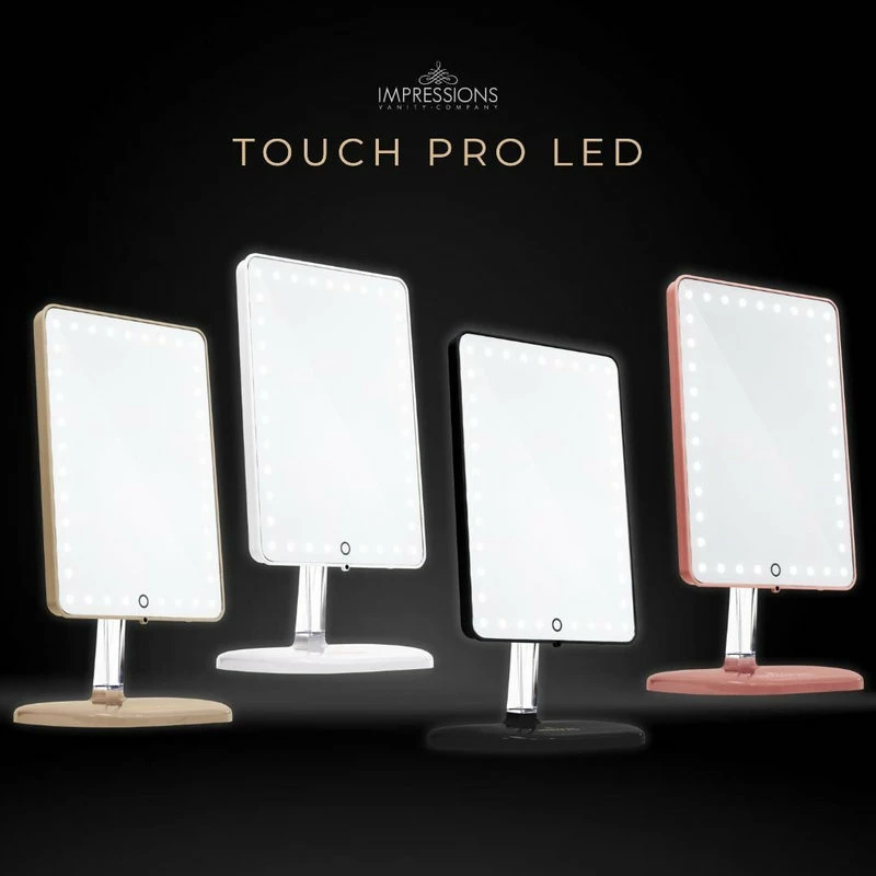 Buy ๐ Impressions Vanity Company Touch Pro LED Makeup Mirror With Bluetooth Speaker And USB, White ๐ - Image 9
