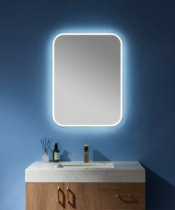 New ⭐ Vinnova Horizontal Wall Mounted LED Modern And Contemporary Bathroom Mirror, 24 Inch 🧨