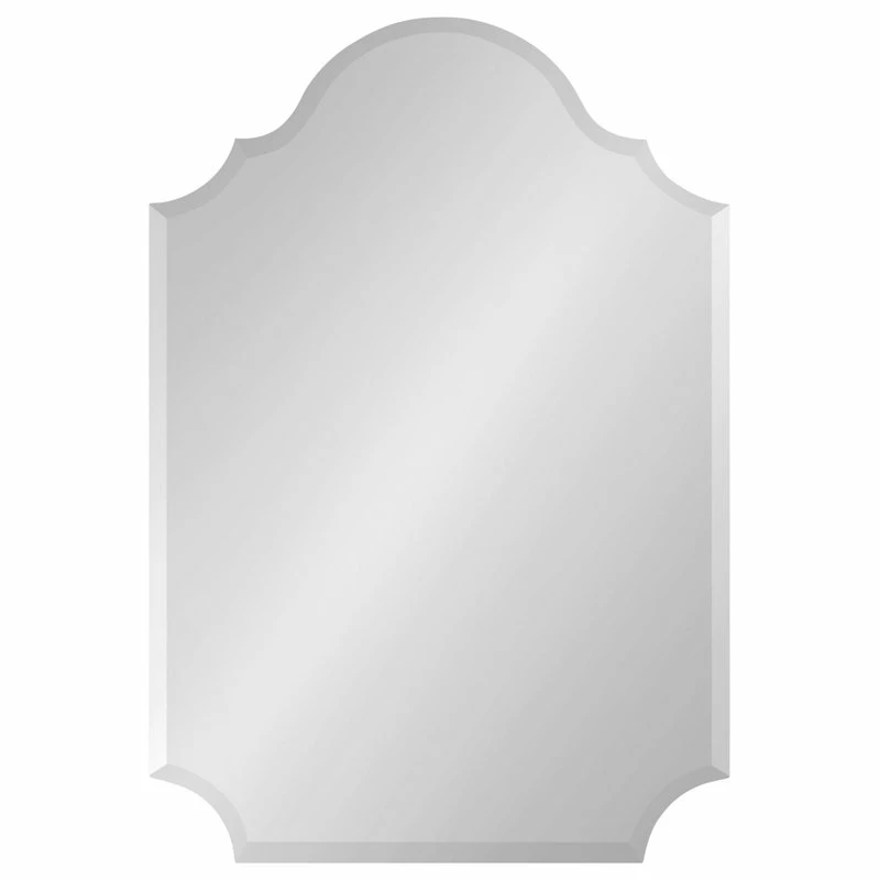 Cheap ๐ Uniek Reign Frameless Arch Wall Mirror, Silver 24x36 โ - Image 2