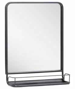 Best reviews of 😉 Madeleine Home Inc. Moselle Wall Mirror With Shelf, 24" ✔️