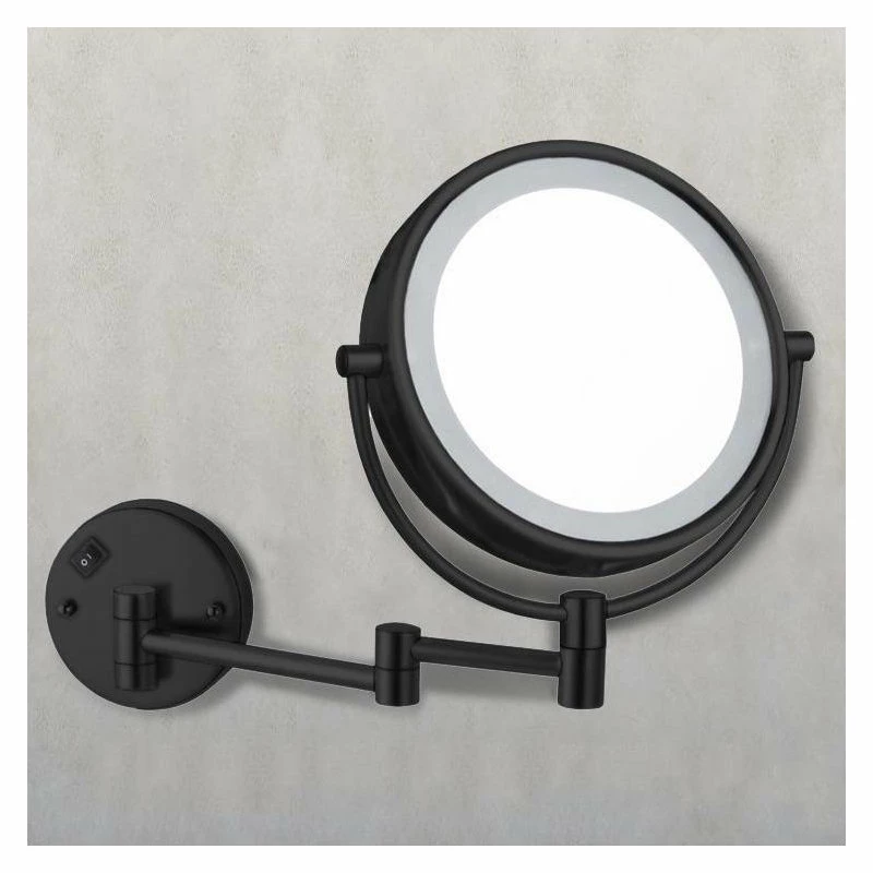 Deals ๐ Nameeks Matte Black Double Face LED 7x Magnifying Mirror, Hardwired ๐ - Image 2