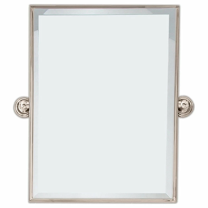 Promo ๐ฏ Water Creation Metal Retangular Mirror 18"x24", Polished Nickel ๐ - Image 2