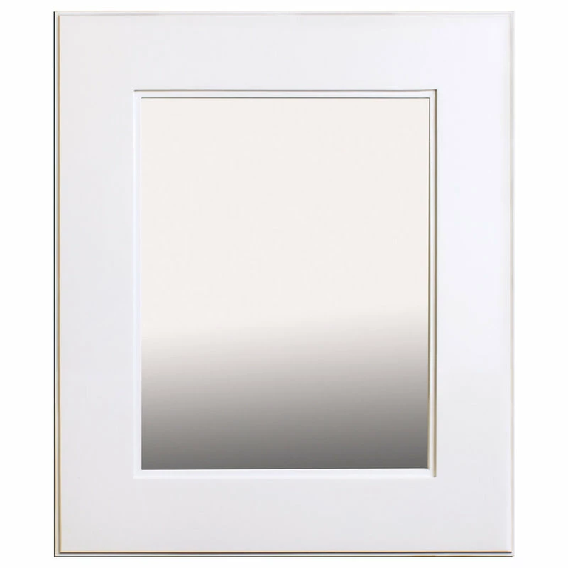 Budget โจ 14"x18" Fox Hollow Furnishings Mirrored Medicine Cabinet, Shaker White โ๏ธ