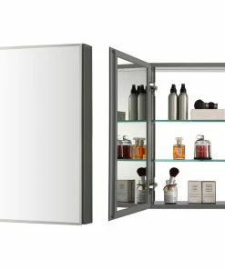Cheap โญ Blossom Kitchen & Bath Supply Aluminum Bathroom Medicine Cabinet, Recess Or Surface Mount, 15"x26" ๐คฉ