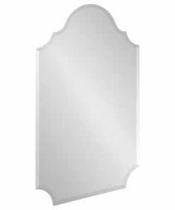 Cheap 🔔 Uniek Reign Frameless Arch Wall Mirror, Silver 24x36 ⌛
