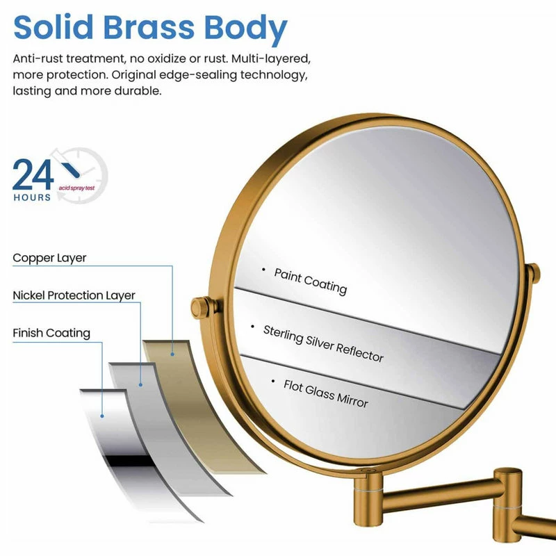 Top 10 ๐งจ Kibi USA Circular Magnifying Makeup/shaving Mirror, Chrome โ - Image 9