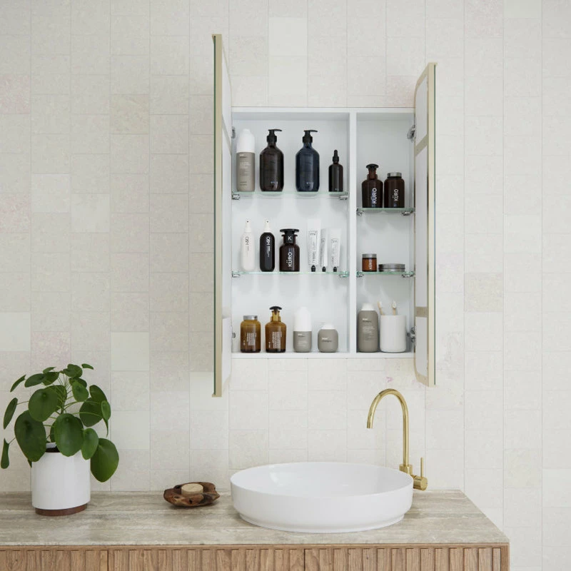 Budget ๐ Glass Warehouse Medicine Cabinets, Satin Brass ๐ - Image 5