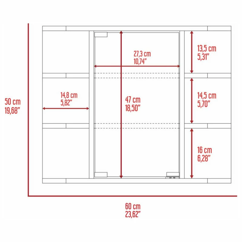 Budget ๐งจ FM FURNITURE Valdez Medicine Cabinet, Light Gray ๐ - Image 7