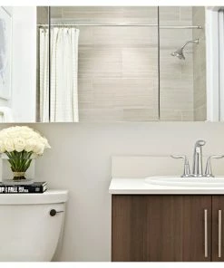 Buy ⌛ Ketcham Medicine Cabinets/Fred Silver & Company Tri-View Medicine Cabinet, 48"x36", Polished Edge, Surface Mounted ⌛