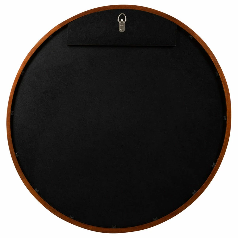 Cheapest ๐ฏ Uniek McLean Round Wood Framed Wall Mirror, Walnut Brown 24 Diameter ๐ - Image 5
