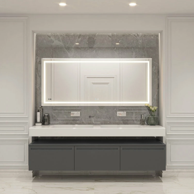 Top 10 โจ AQUADOM Daytona LED Lighted Bathroom Fog Free Dimmable Mirror 60"x36"x1" ๐ - Image 5