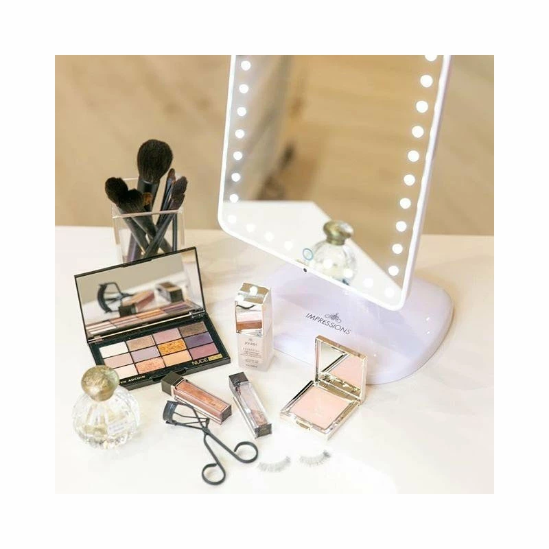 Buy ๐ Impressions Vanity Company Touch Pro LED Makeup Mirror With Bluetooth Speaker And USB, White ๐ - Image 7