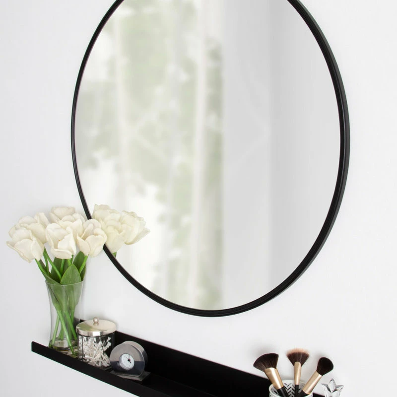 Hot Sale ๐ Uniek Caskill Round Framed Wall Mirror, Black 30 Diameter ๐ - Image 4