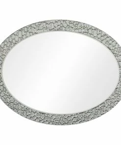 Buy 😉 Decor Wonderland Jewel Oval Frameless Mirror 31.5"x23.6" Oval Wall Mirror ⌛