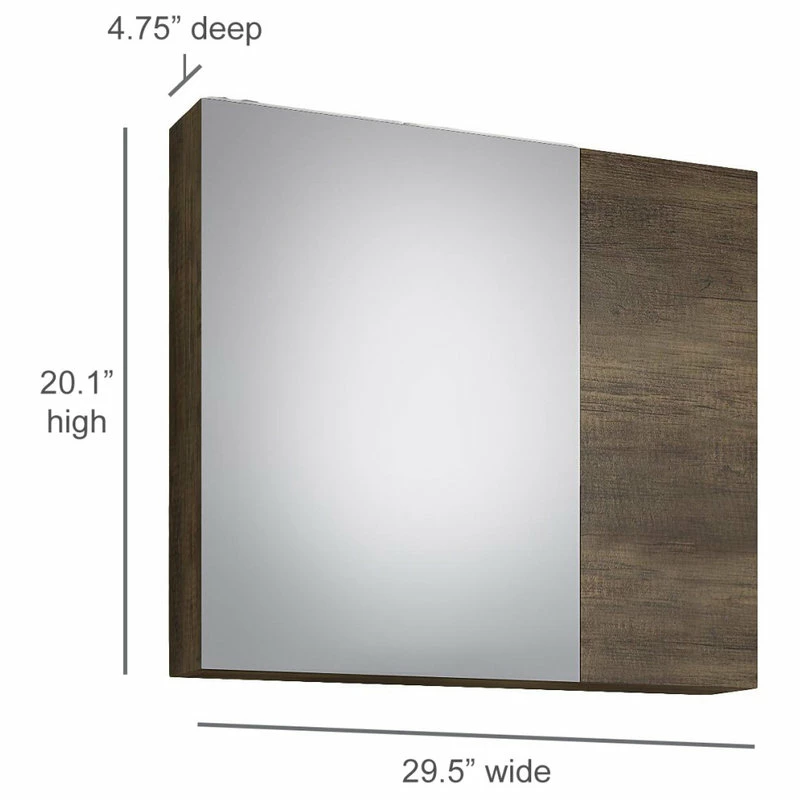 Best Sale ๐ A Touch Of Design Zoe 30" Frameless Medicine Cabinet With Mirror ๐ - Image 5