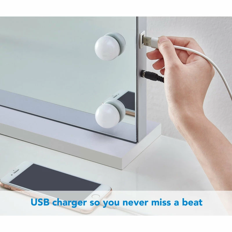 Best Pirce โค๏ธ Inspired Home Zarah Mirror, LED Bulbs, Color Modes, 31.5Lx4.7Wx23.6H ๐คฉ - Image 9