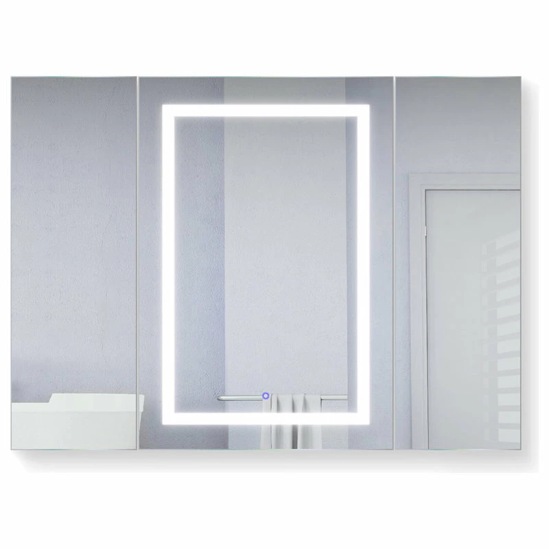 Best deal ๐ Krugg Reflections 48"x36" LED Medicine Cabinet, Dimmer/Defog, Makeup Mirror, And USB, Light Left ๐ฅฐ