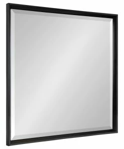 Buy 🔥 Uniek Calter Framed Wall Mirror, Black, 29.5x29.5 ✨