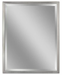 Coupon ๐ Head West, Inc. Head West Brushed Nickel Framed Beveled Accent Mirror - 24x30 ๐