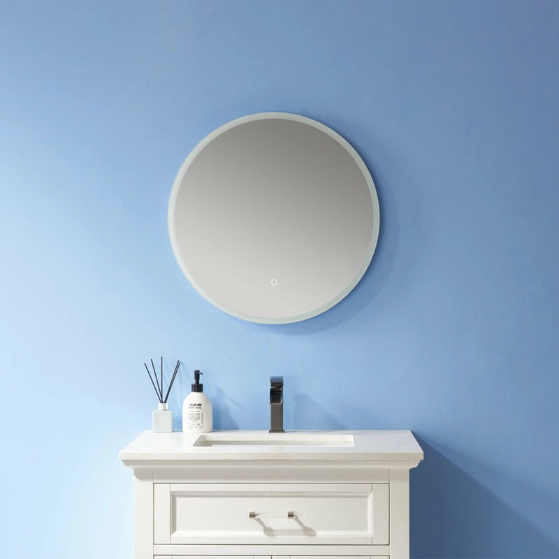 Wholesale โจ Vinnova Modern & Contemporary Frameless Lighted Round Bathroom Mirror, 24 Inch โ - Image 3