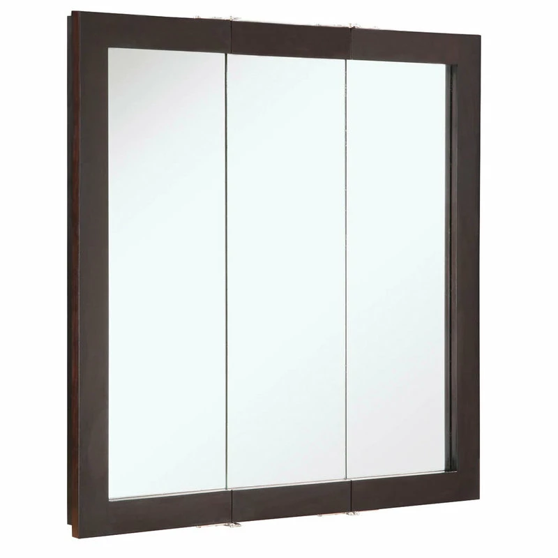 Buy ๐ฏ Design House Ventura Tri-View Medicine Cabinet Mirror 30", Espresso ๐