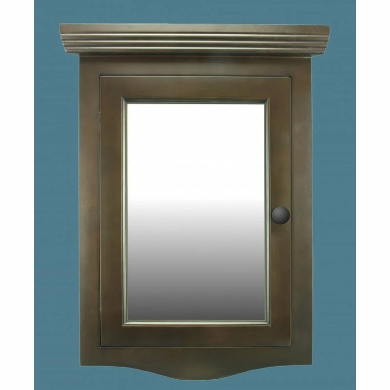 Best Pirce ๐ Renovators Supply Manufacturing Wall Mount Bathroom Corner Medicine Cabinet Storage Dark Oak With Mirror โค๏ธ - Image 2