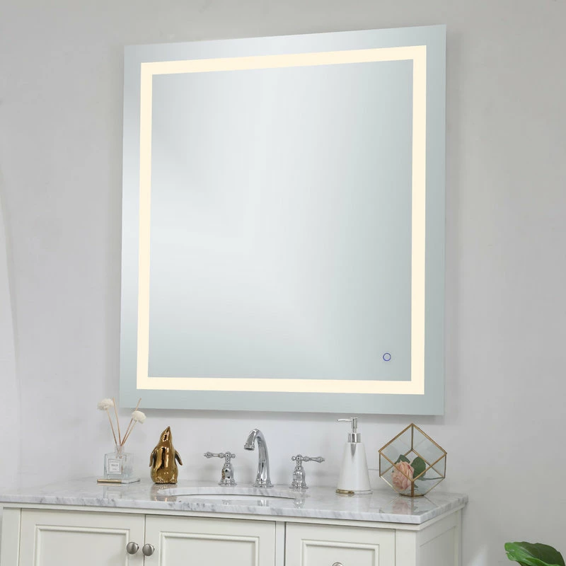 Coupon 🛒 Elegant Furniture & Lighting Touch Sensor Hardwired LED Mirror, Color Changing Temp 3000K/4200K/6400K, 36"x40 ❤️ - Image 4