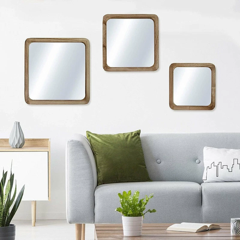 Outlet ๐ Whole House Worlds 3 Piece Boho Square Framed Mirror Set โ๏ธ - Image 2