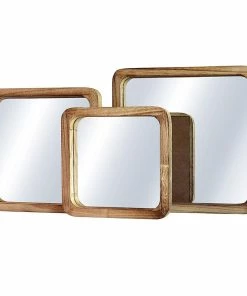 Outlet ๐ Whole House Worlds 3 Piece Boho Square Framed Mirror Set โ๏ธ