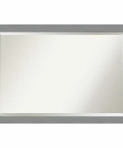 Promo 🧨 Amanti Art Wall Mirror Bathroom Vanity Mirror Brushed Nickel, Outer Size 40x28 🛒