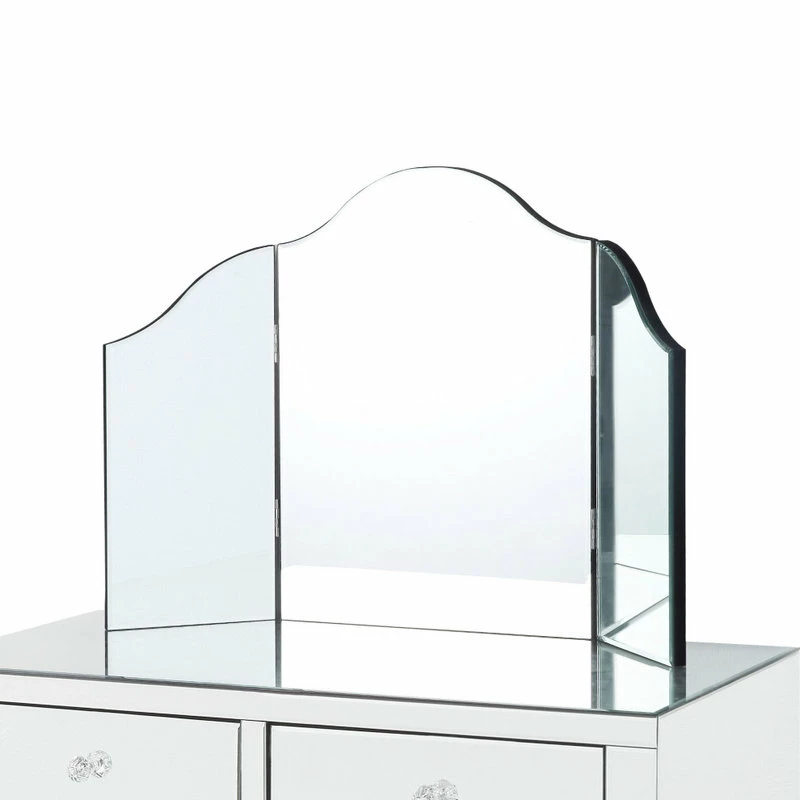 Wholesale โ๏ธ Inspired Home Verina Frameless Modern Contemporary Tri-fold Tabletop Vanity Mirror, No Color ๐ฏ