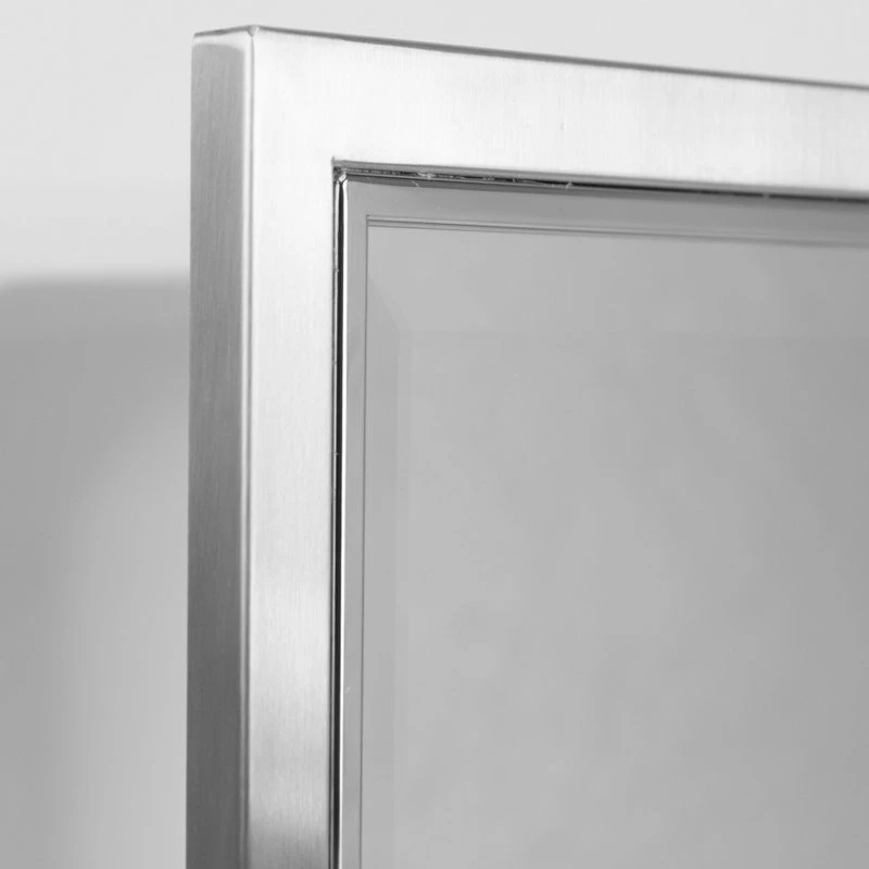 Best reviews of ๐ Head West, Inc. Head West Brushed Nickel And Chrome Recessed Medicine Cabinet Mirror, 16x26" ๐ - Image 4