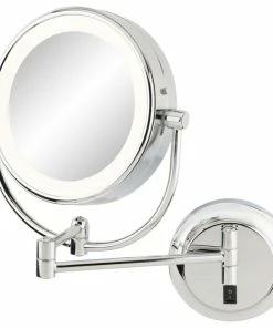 Brand new ✨ Aptations NeoModern LED Lighted Magnified Makeup Mirror--2 Light Colors, Chrome 👏