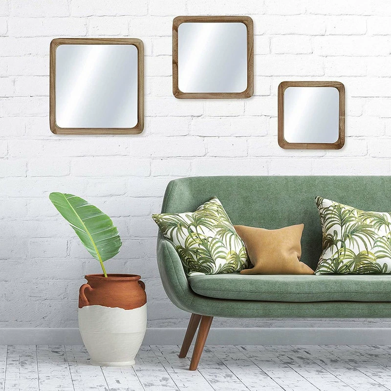 Outlet ๐ Whole House Worlds 3 Piece Boho Square Framed Mirror Set โ๏ธ - Image 3