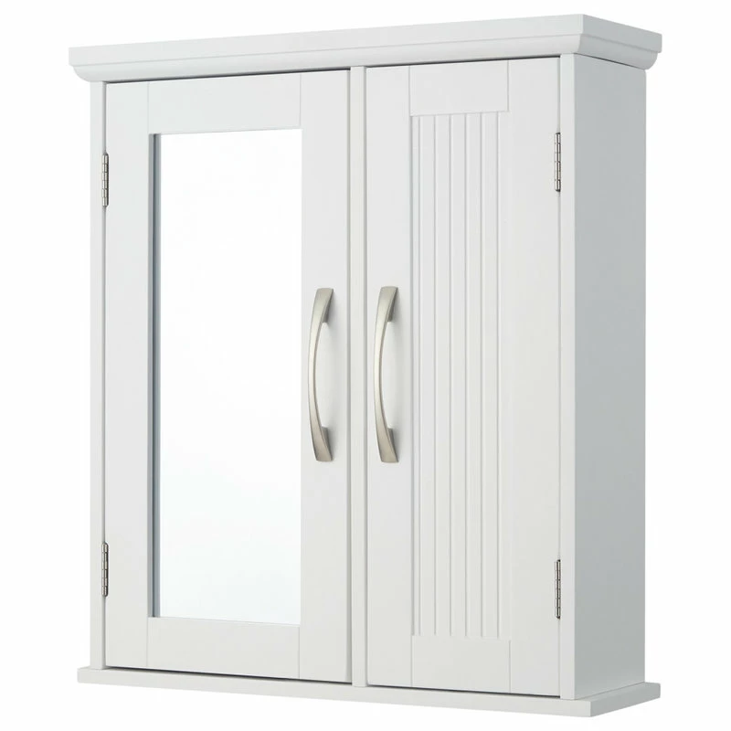 Cheapest 😉 Versanora Wooden Bathroom Medicine Cabinet Mirror White 🥰