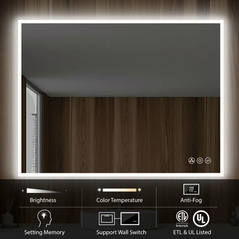 Best Sale ๐งจ Blossom Kitchen & Bath Supply Fogless, Dimmable, Color Temperature Adjustable LED Mirror, 48x36 โ๏ธ - Image 3