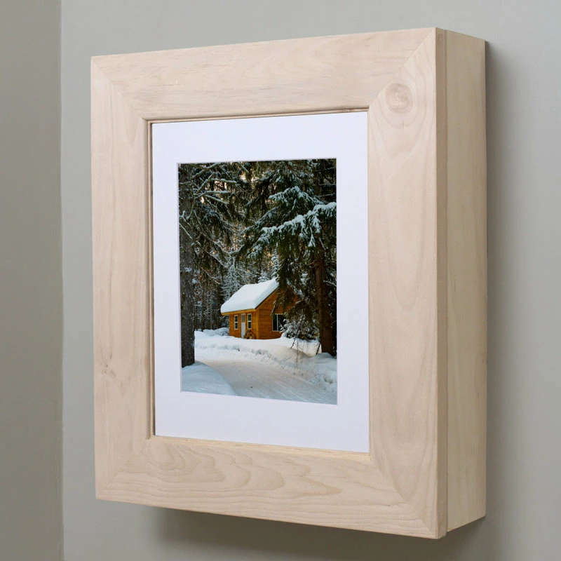 Promo 🌟 Fox Hollow Furnishings Wall-Mount Picture Perfect Medicine Cabinet, Unfinished Flat Frame 😍 - Image 2