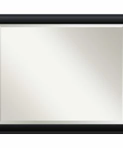 Outlet 🧨 Amanti Art Bathroom Mirror, Fits Standard 30 To 36 Cabinet, Nero Black, 31x25 🔥