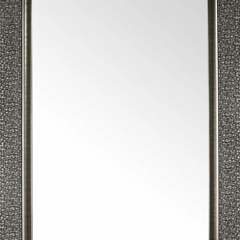 Coupon โจ Mirrorize Canada 27"x43" Large Wall Mirror Silver Mosaic Bathroom Vanity Bedroom Entryway ๐