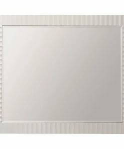 Best reviews of โ Vinnova Savona Rectangular Bathroom/Vanity Wave Framed Wall Mirror, White, 36 Inch ๐