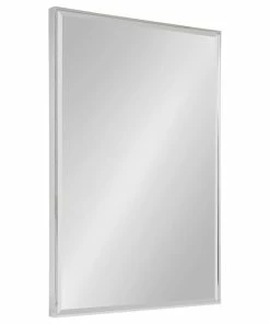 Best deal ⭐ Uniek Rhodes Framed Wall Mirror, Silver, 24.75x36.75 ✨