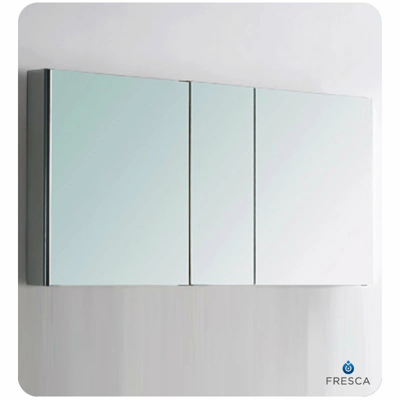 Cheapest ๐คฉ Fresca FMC8013 50" Triple Door Frameless Medicine Cabinet - Mirror ๐
