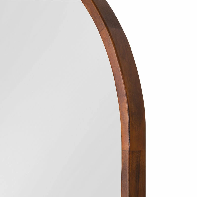 New ⭐ Uniek Valenti Framed Arch Mirror, Walnut Brown, 24x32 ⭐ - Image 3