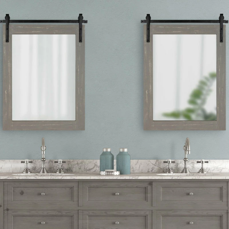Deals ๐ Uniek Cates Rustic Wall Mirror, Gray 22x.75x30 ๐ - Image 4